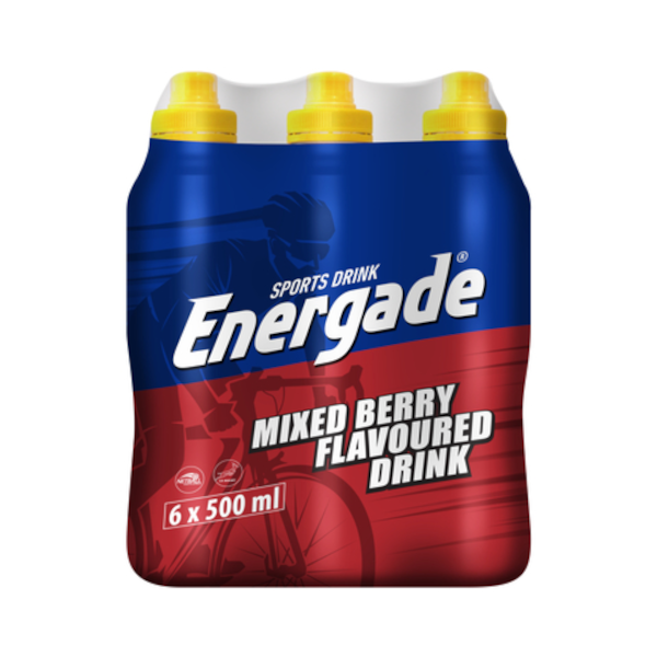 Energade Sports Drink Mixed Berry - 500ml x 6