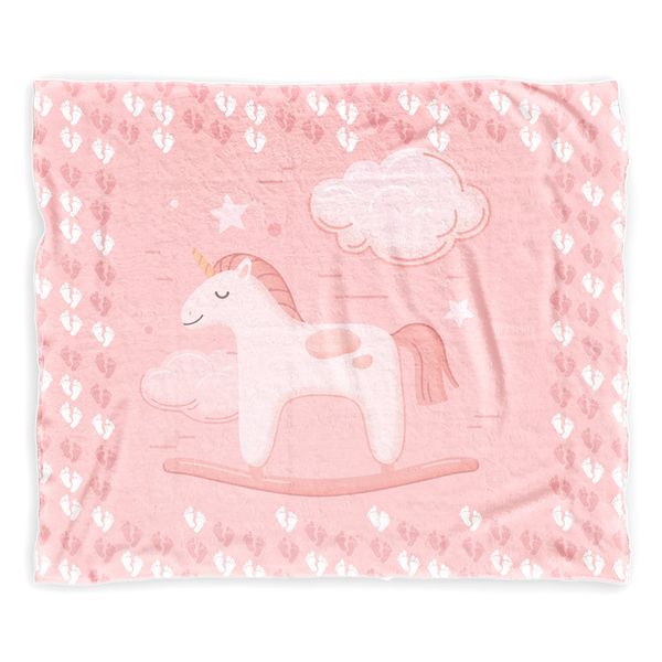 Baby Unicorn Minky Blanket