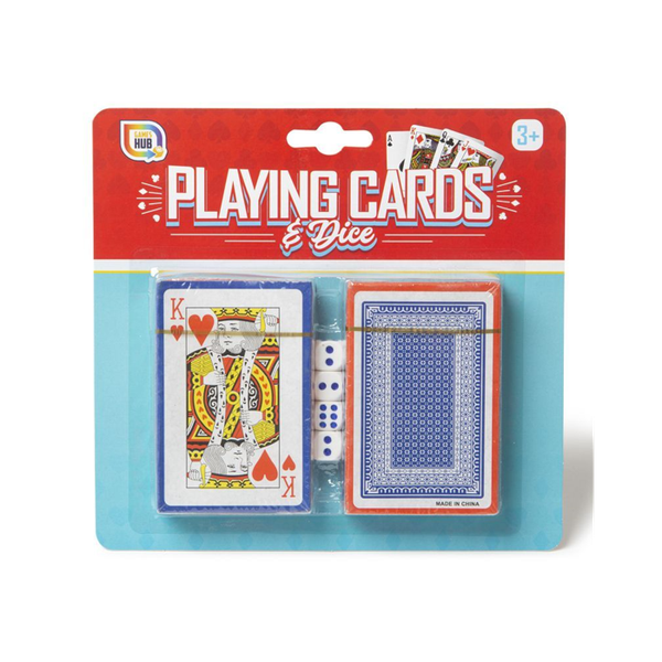 Games Hub Pack Of 2 Playing Cards With Dice