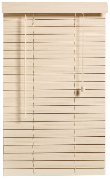 Decor Depot 50mm Fauxwood Venetian Blind Limewash 1000mm(W) X 1000mm(H)