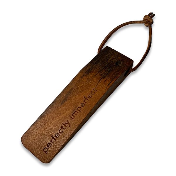 Perfectly Imperfect Door Stopper - Handmade - Leather Strap