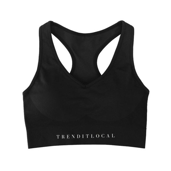 Eco-Friendly V-Neck Seamless Sports Bra for Women
