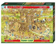 Marino Degano Funky Zoo Monkey Habitat - 1000 Piece Puzzle