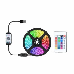 5M USB 5050 SMD RGB LED Strip Light With Bluetooth APP Control