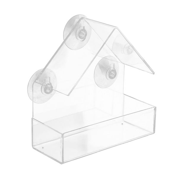 Pet Window Bird Feeder Wild Table Hanging Suction Perspex