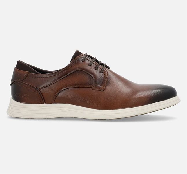 Gino Paoli Aldair Tan Mens Smart Casual Lace Ups