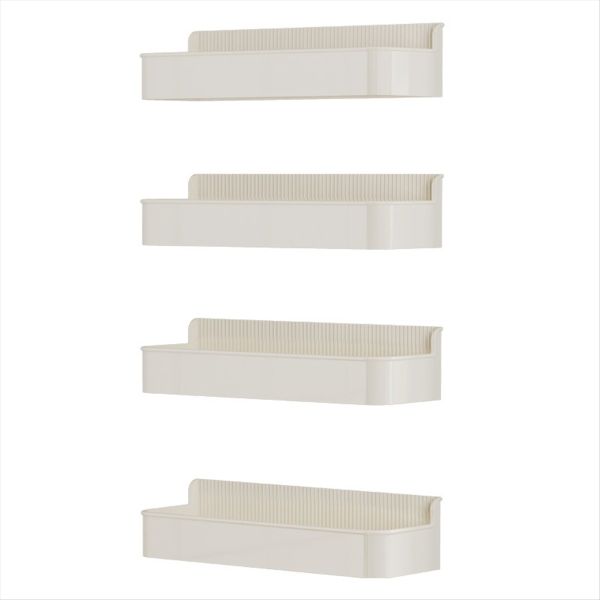 Magnetic Kitchen Shelves for Refrigerator Side - White Plastic Spice Season