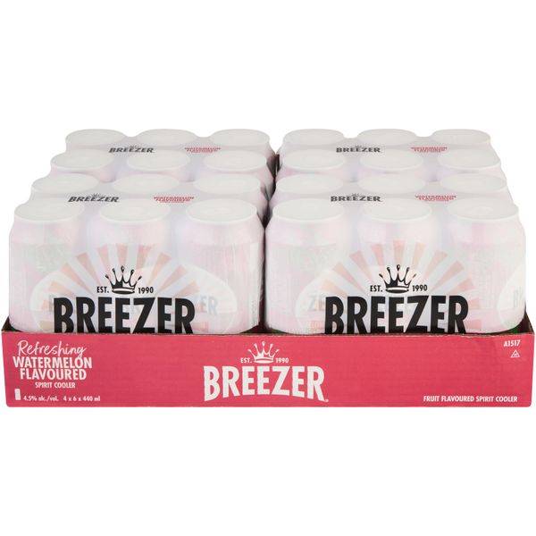 Breezer Watermelon 24 x 440ml Cans