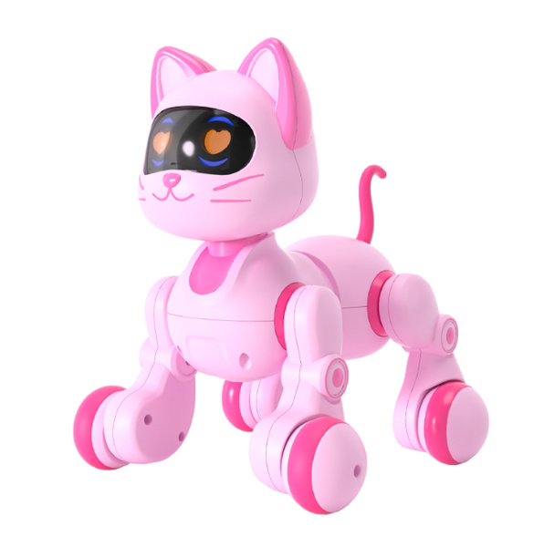 Cute Pink Smart Pet Robot Cat - Interactive Kids' Companion Toy 1 Unit