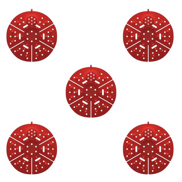 5 x Red Cherry Scented Enzyme Urinal Mats - Scented Odour Control