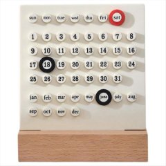 Wooden Desk Calendar Retro Home Gifts,Month Date Display, Decorations