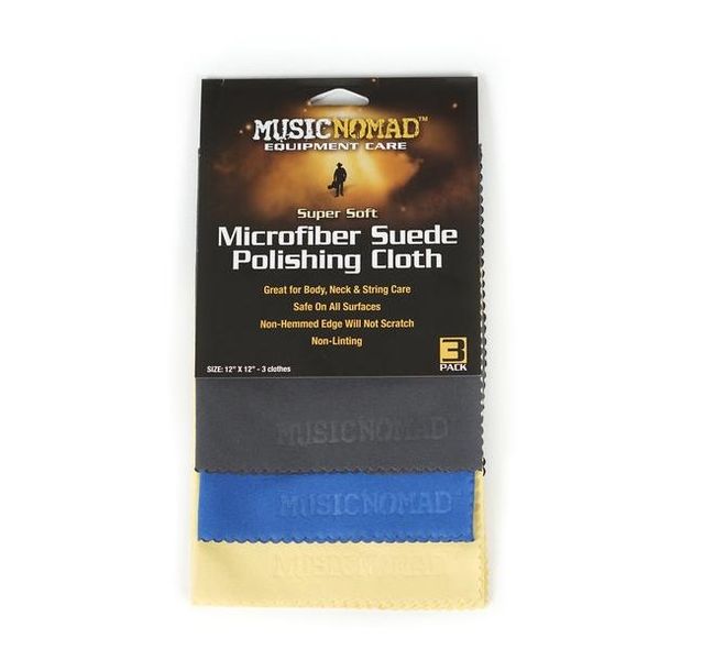 MusicNomad Microfiber Polishing Cloth-3 Pack