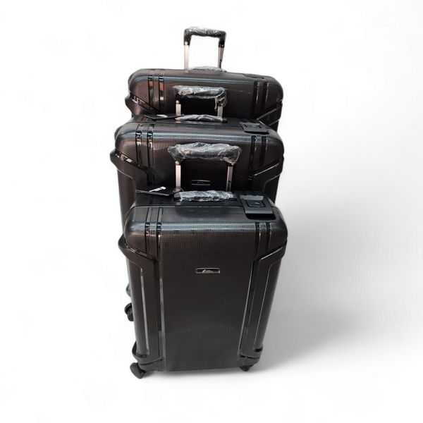 Camel Mountain - High-Quality PP 3 Piece Luggage Set with Anti Theft Zip
