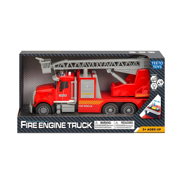 Fire Engine Toy Truck with Lights, Sounds &amp; Water Spray - Car Toys for Boys