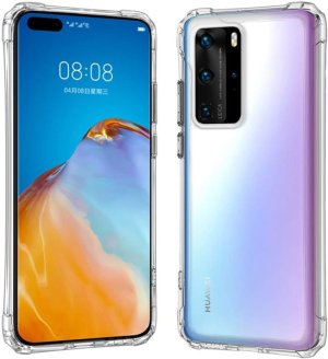 ZF Clear Gel Shockproof Bumper Pouch Compatible with Huawei P40 Pro