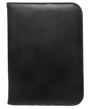 Kurgan Kenani Leather A4 zip Folder- Brown
