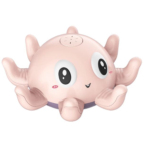 Octopus Bath Toy with LED Light-Up and Water Spray