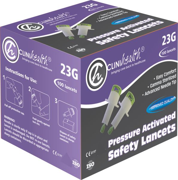 Clinihealth - Safety Lancets 23g 100's