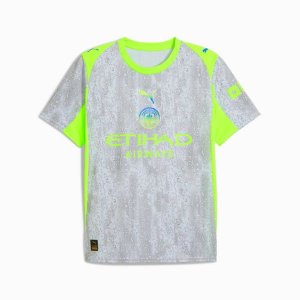 Puma Men's Manchester City FC 3rd Football Shirt - Cool Weather/Pro Green