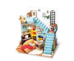 Robotime Wooden DIY House - Joy's Peninsula Living Room