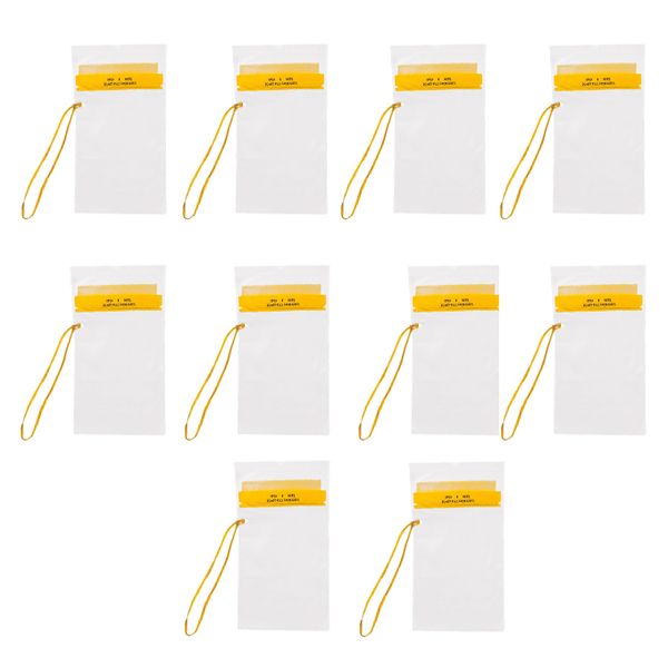 Navstar Splash Proof Phone Tablet Document Zipper Pouch - 15 x 103 cm - Set of 10