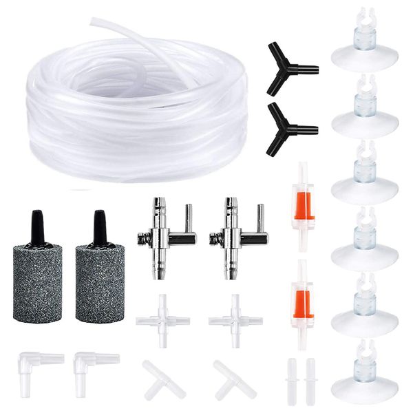 Tubing Aquarium Air Pump Accessories for Fish Tank with Air Stones
