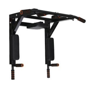 TechnoFit Pull Up Bar Multifunction 8-in-1 Exercise Station - Black