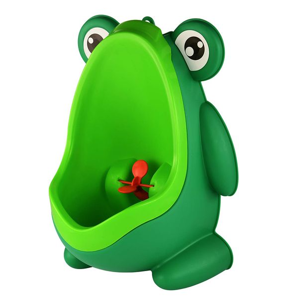 Cute Frog Kids Urinal/Potty Trainer with Removable Bowl - Green