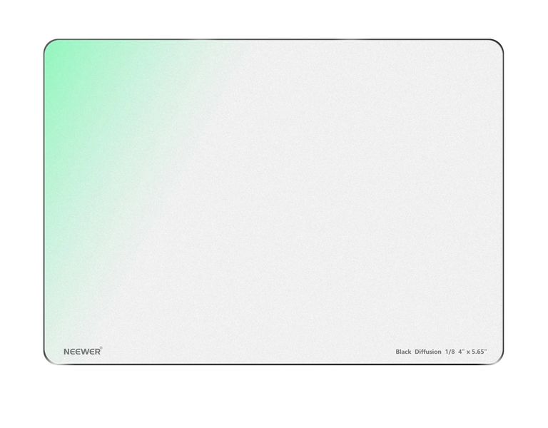 Neewer 1/8 Black Diffusion Mist Dreamy Effect 4" x 5.65" Square Filter