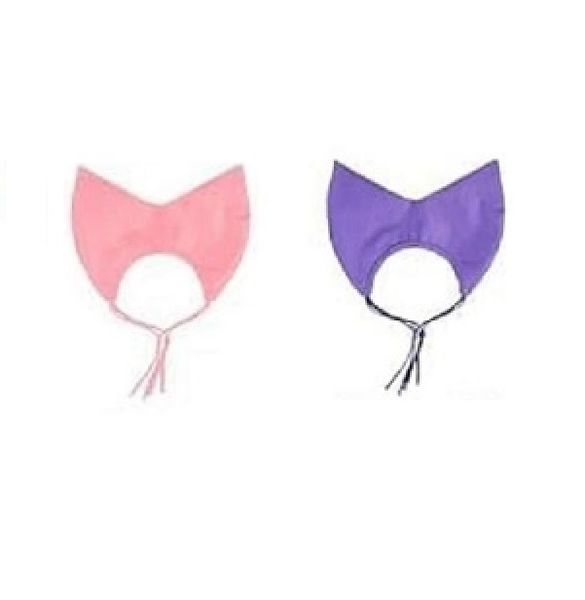 2 Pack Waterproof Cat Shower Cap.(Purple and Pink)