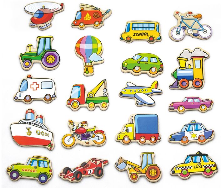 Magnetic Vehicle Transport Set 20 Piece