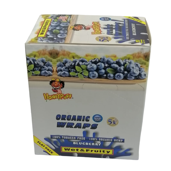 Blueberry Honeypuff Hemp Wraps - Flat Pack