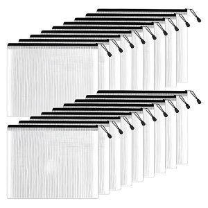 43x29.5cm PVC Zipper Document Folders for School &amp; Office Supplies - Black