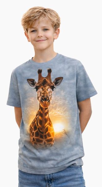 Kool Africa - Animal Print - Giraffe Short Sleeve T-Shirt - Boys and Girls
