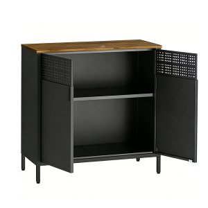 Industrial Buffet Sideboard Cabinet Buffet Table with Adjustable Shelves