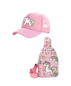 2-piece Unicorn Cap and Chest Bag