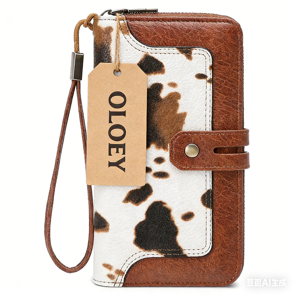 OLOEY Women's PU leather Wallet credit card holder