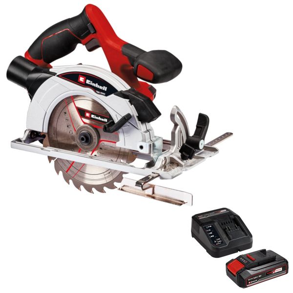 EINHELL Power X-Change Cordless Circular Saw Plus 4.0Ah Battery &amp; Charger