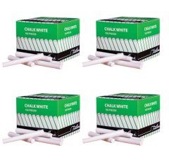 Treeline White Chalk 400 Pieces - 4 Boxes of 100