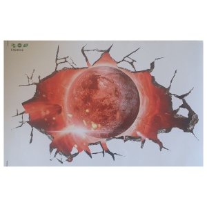 4aKid Small 3D Wall or Floor Stickers - Red Planet