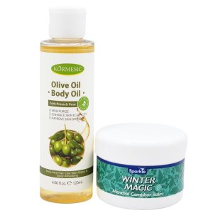 Kormesic Olive Oil Body Oil, Sparkle Winter Magic Menthol