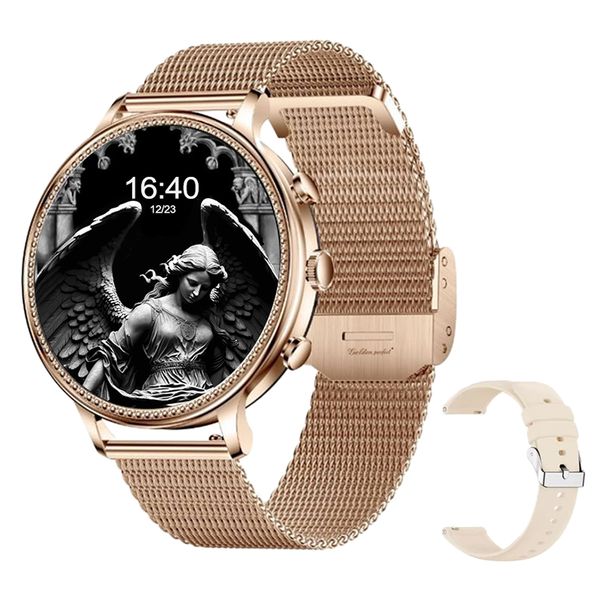 Urban Rose Gold Smartwatch for Women 1.39" HD Dual Strap Everyday Style