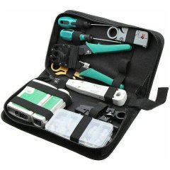 Professional Network Cable Crimping Tool Kit Complete Ethernet Install MMT