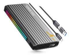 RGB 128GB Portable SSD External Solid State Drive (SSD Hard Drive)