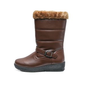 TTP Lady's Polar Boot with Side Zipper and Ankle Strap D cor XB8503