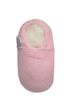 Pitta-Patta Soft Fleece Baby Shoe Slippers - Princess Pink - Size 3