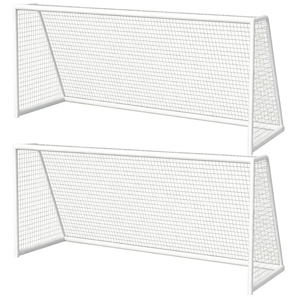 2-piece 2mm Standard Soccer Net 7.32×2.44m With Storage Bag