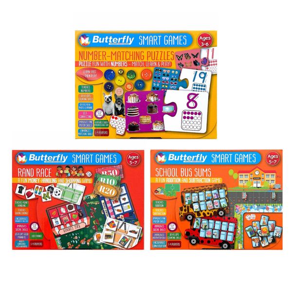 Butterfly Smart Games - Advanced Math &amp; Reasoning Discovery Pack (3-Pack)