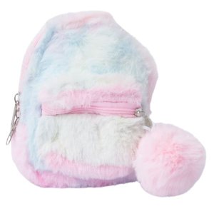 Mini Furry Pouch Bag | Cotton Candy Wristlet for Kids