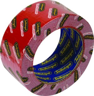 Sellotape - Duct Tape - Red 48mmx25M Rolls - 4 Pack